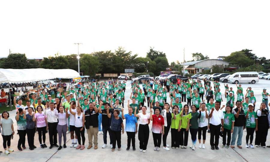 พิธีเปิดลานกิจกรรมสร้างสุขหนองบัว