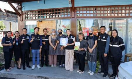 เทศบาลนครอุบลฯตรวจรับประเมินรับรองมาตรฐานสุขาภิบาลอาหาร (SAN : Sanitation , Accountability , Network)